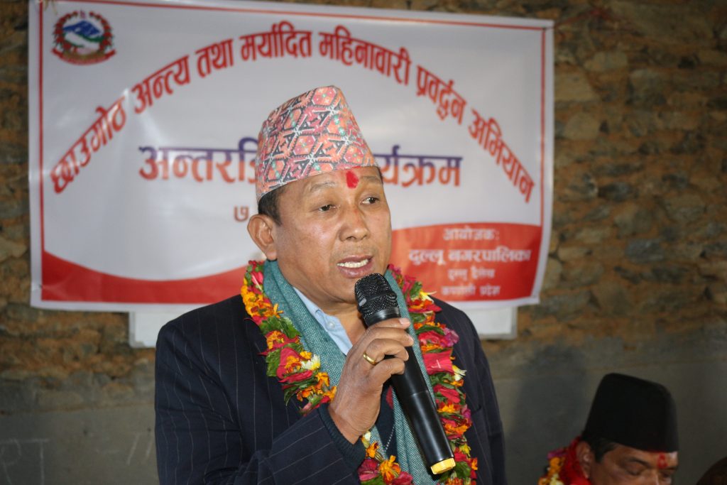 छाउप्रथा अन्त्यका लागी सरकार प्रतिवद्ध छ : मन्त्री गुरुङ्ग