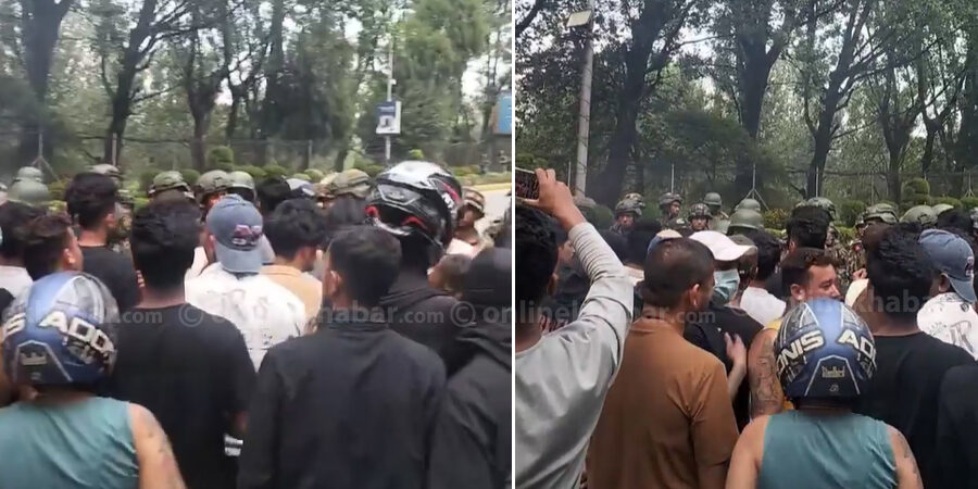 विमानस्थलको गेटमा पुगे जेनजी, ठूलो संख्या सेना परिचालन